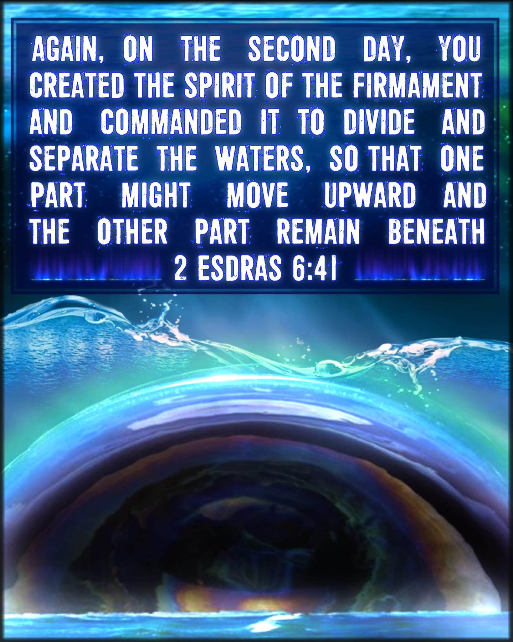 Read more about the article Second day He created the Spirit of the Firmament